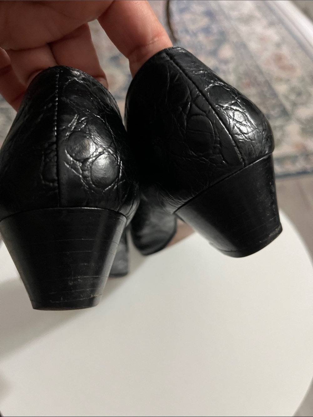 Salvatore Ferragamo Black Leather Shoes - Picture 8 of 11